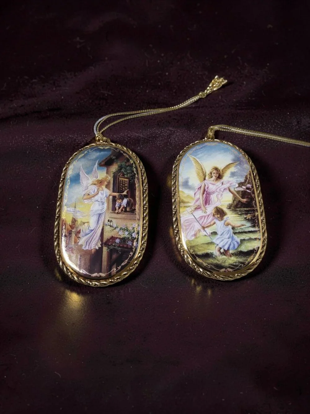 1996 Bradfords Exchange Porcelain Someone to Watch Over Me, Nurturing Innocence,